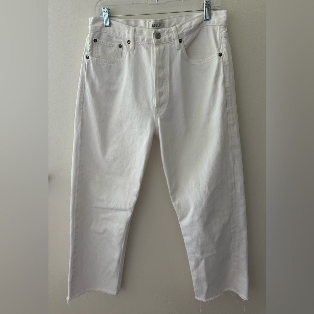 Agolde 90s Jeans cropped sz 28 frayed hem